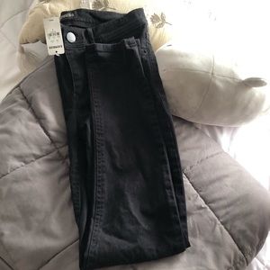 Express Dark Charcoal Skinny Jeans